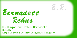 bernadett rehus business card